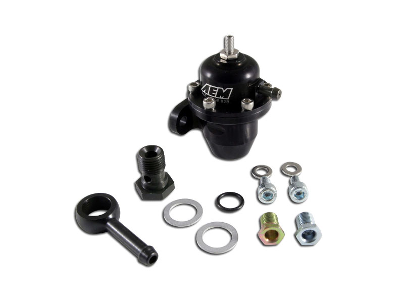 AEM 25-302BK Universal Adjustable Fuel Pressure Regulator